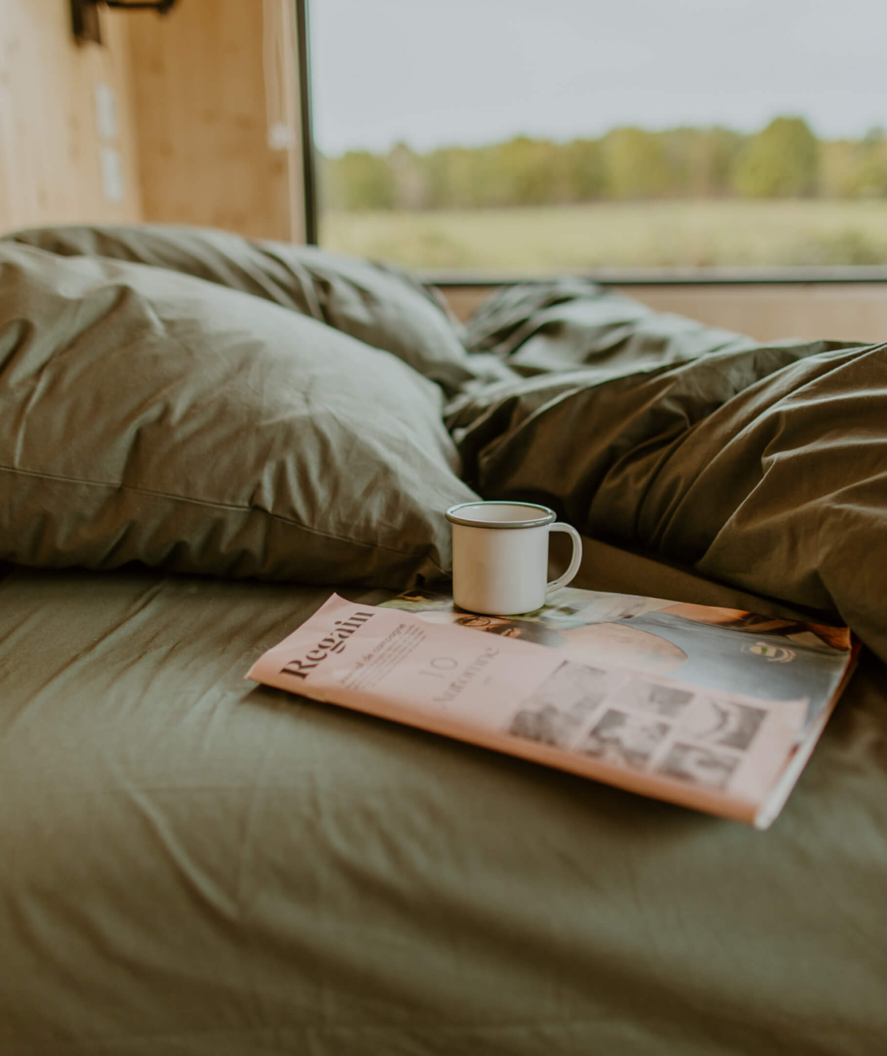 Bedroom in Parcel tiny house